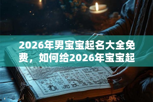 2026年男宝宝起名大全免费,如何给2026年宝宝起名? 2026年男宝宝起名大全免费,如何给2026年宝宝起名?