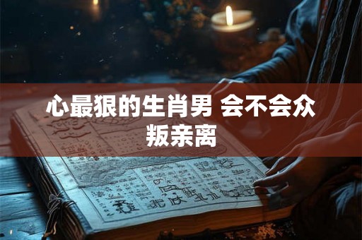 心最狠的生肖男 会不会众叛亲离