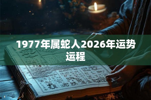 1977年属蛇人2026年运势运程
