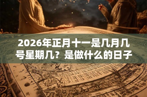 2026年正月十一是几月几号星期几？是做什么的日子？
