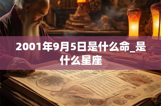 2001年9月5日是什么命_是什么星座