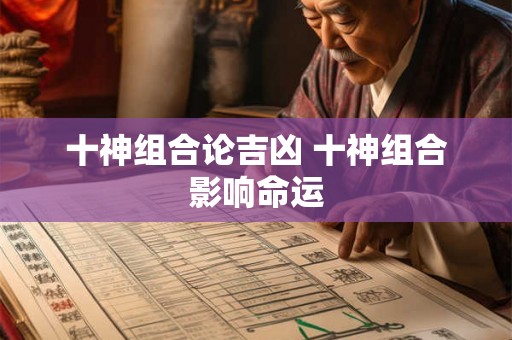 十神组合论吉凶 十神组合影响命运 十神组合论吉凶 十神组合影响命运