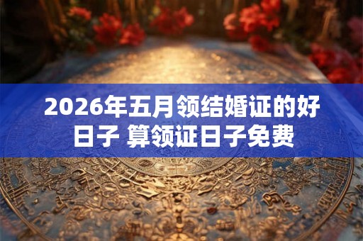 2026年五月领结婚证的好日子 算领证日子免费 2026年五月领结婚证的好日子 算领证日子免费
