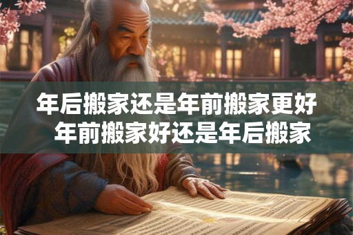 年后搬家还是年前搬家更好 年前搬家好还是年后搬家吉日 年后搬家还是年前搬家更好 年前搬家好还是年后搬家吉日