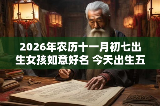 2026年农历十一月初七出生女孩如意好名 今天出生五行缺什么