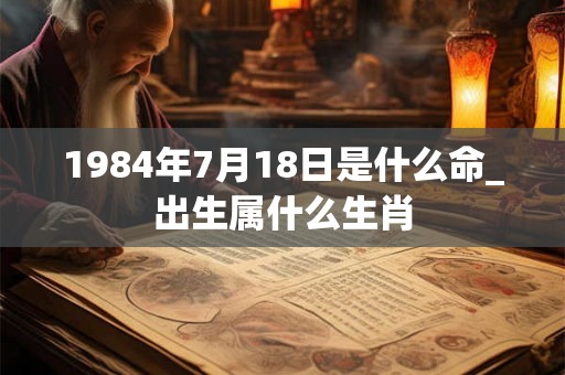 1984年7月18日是什么命_出生属什么生肖