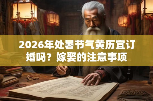 2026年处暑节气黄历宜订婚吗?嫁娶的注意事项 2026年处暑节气黄历宜订婚吗?嫁娶的注意事项