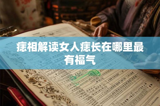 痣相解读女人痣长在哪里最有福气