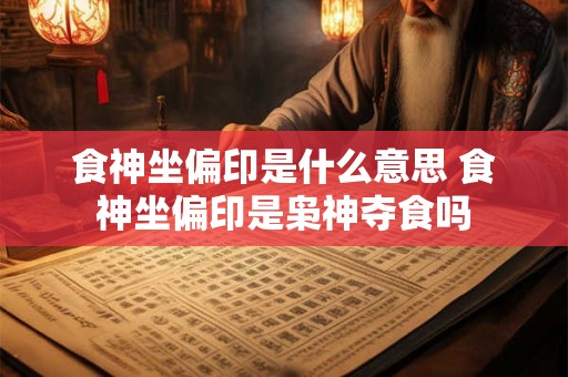 食神坐偏印是什么意思 食神坐偏印是枭神夺食吗