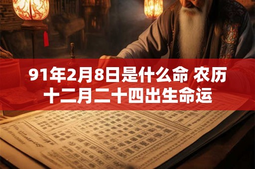 91年2月8日是什么命 农历十二月二十四出生命运