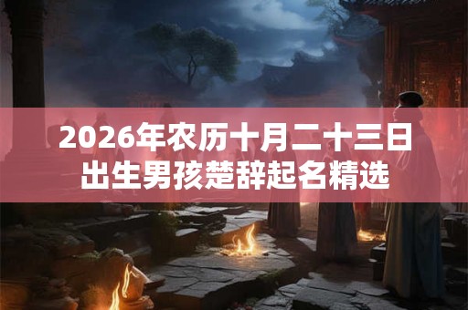 2026年农历十月二十三日出生男孩楚辞起名精选 2026年农历十月二十三日出生男孩楚辞起名精选