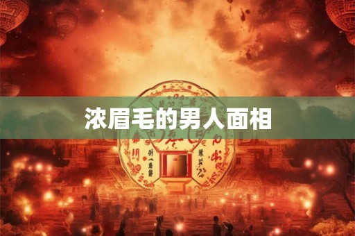 浓眉毛的男人面相