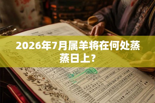 2026年7月属羊将在何处蒸蒸日上？