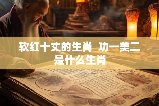 软红十丈的生肖  功一美二是什么生肖