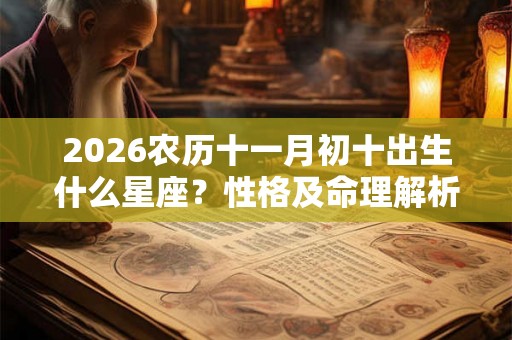 2026农历十一月初十出生什么星座？性格及命理解析！