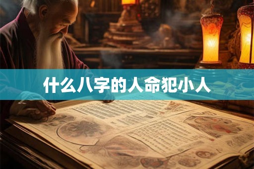 什么八字的人命犯小人