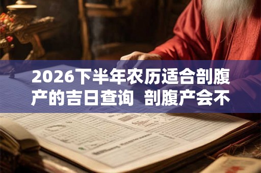 2026下半年农历适合剖腹产的吉日查询  剖腹产会不会得月子病