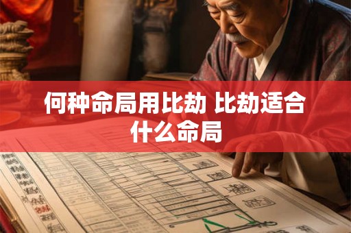 何种命局用比劫 比劫适合什么命局 何种命局用比劫 比劫适合什么命局