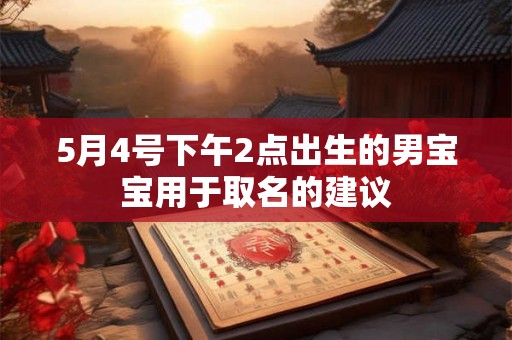 5月4号下午2点出生的男宝宝用于取名的建议