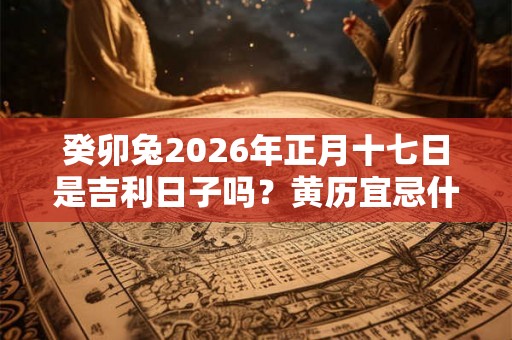 癸卯兔2026年正月十七日是吉利日子吗？黄历宜忌什么？