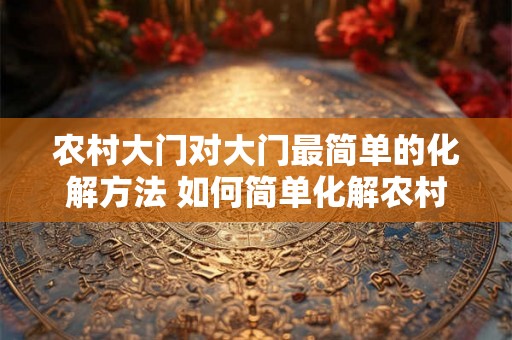 农村大门对大门最简单的化解方法 如何简单化解农村大门对大门问题