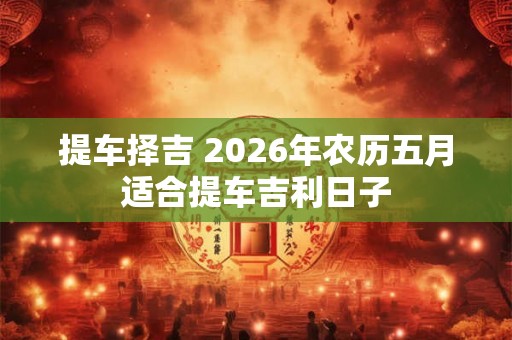 提车择吉 2026年农历五月适合提车吉利日子 提车择吉 2026年农历五月适合提车吉利日子