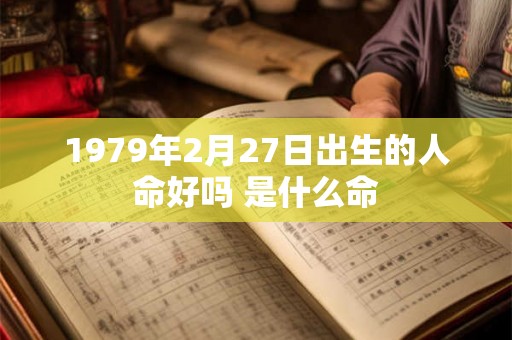 1979年2月27日出生的人命好吗 是什么命