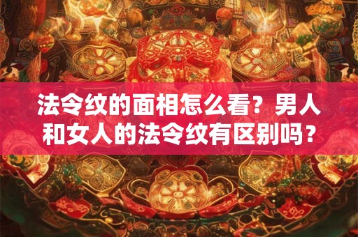 法令纹的面相怎么看？男人和女人的法令纹有区别吗？