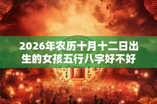2026年农历十月十二日出生的女孩五行八字好不好 2026年农历十月十二日出生的女孩五行八字好不好