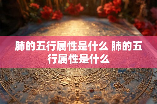 肺的五行属性是什么 肺的五行属性是什么 肺的五行属性是什么 肺的五行属性是什么
