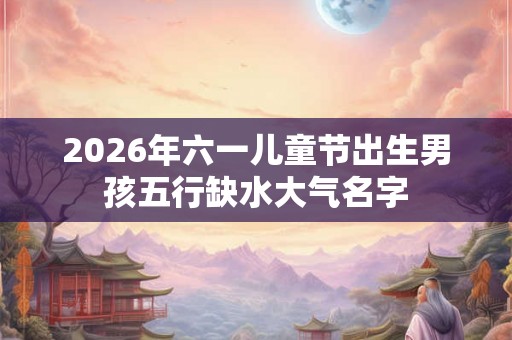2026年六一儿童节出生男孩五行缺水大气名字 2026年六一儿童节出生男孩五行缺水大气名字