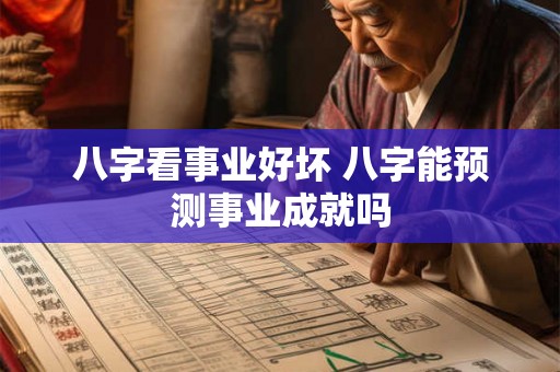 八字看事业好坏 八字能预测事业成就吗