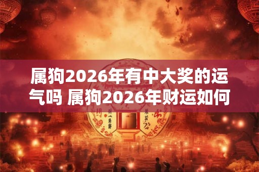 属狗2026年有中大奖的运气吗 属狗2026年财运如何 属狗2026年有中大奖的运气吗 属狗2026年财运如何