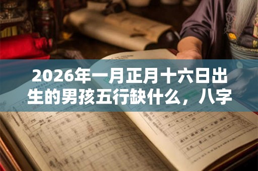 2026年一月正月十六日出生的男孩五行缺什么，八字如何起名