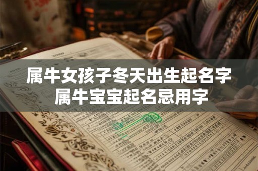 属牛女孩子冬天出生起名字 属牛宝宝起名忌用字