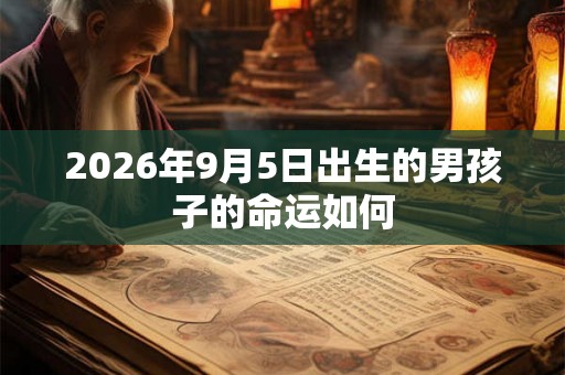 2026年9月5日出生的男孩子的命运如何