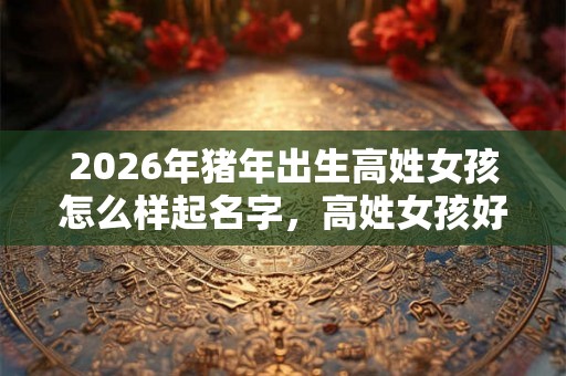 2026年猪年出生高姓女孩怎么样起名字，高姓女孩好名推荐
