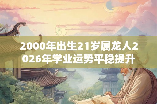 2000年出生21岁属龙人2026年学业运势平稳提升