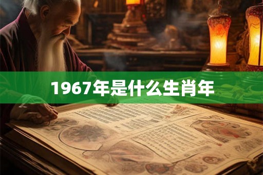 1967年是什么生肖年