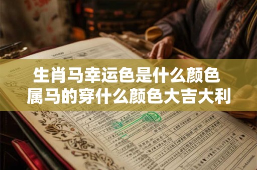 生肖马幸运色是什么颜色 属马的穿什么颜色大吉大利