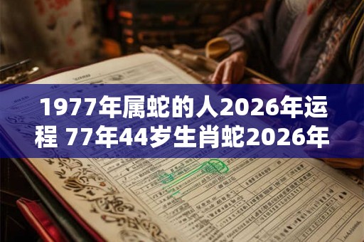 1977年属蛇的人2026年运程 77年44岁生肖蛇2026年运势 1977年属蛇的人2026年运程 77年44岁生肖蛇2026年运势