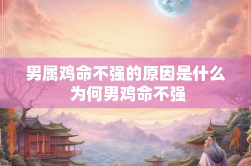 男属鸡命不强的原因是什么 为何男鸡命不强