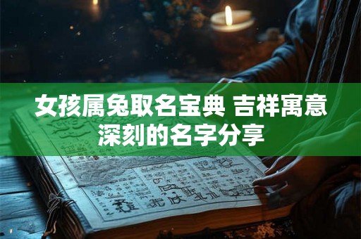 女孩属兔取名宝典 吉祥寓意深刻的名字分享