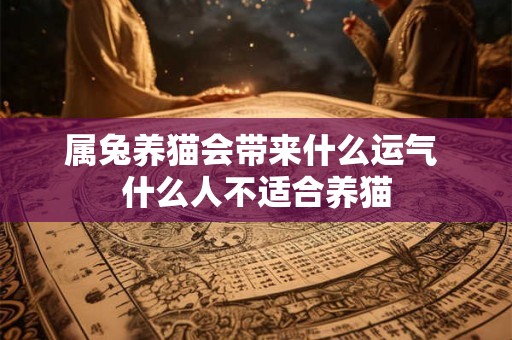 属兔养猫会带来什么运气 什么人不适合养猫
