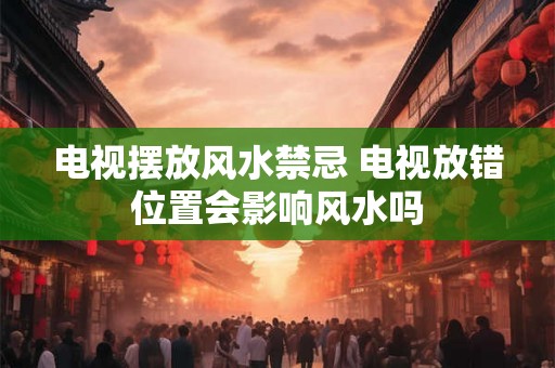 电视摆放风水禁忌 电视放错位置会影响风水吗