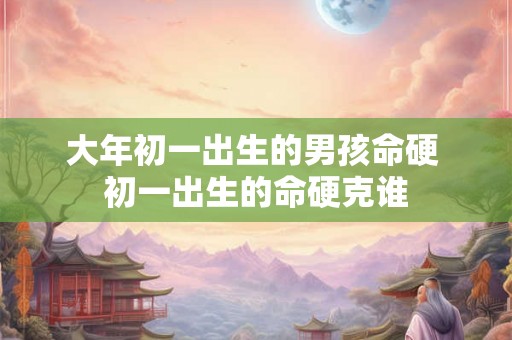 大年初一出生的男孩命硬 初一出生的命硬克谁