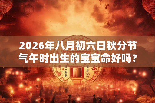 2026年八月初六日秋分节气午时出生的宝宝命好吗？