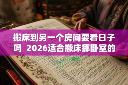 搬床到另一个房间要看日子吗  2026适合搬床挪卧室的日子