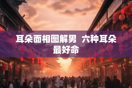 耳朵面相图解男  六种耳朵最好命