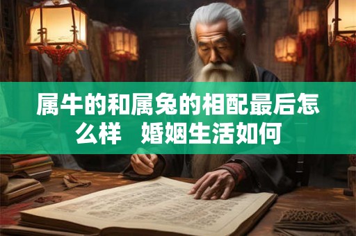 属牛的和属兔的相配最后怎么样   婚姻生活如何